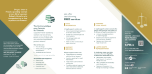 Services provided by the CJFO