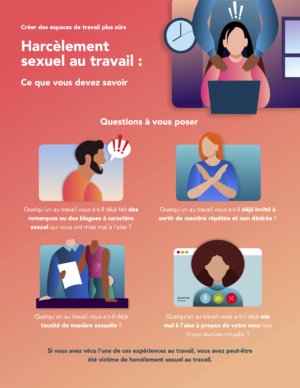Harcèlement sexuel au travail - Ce que vous devez savoir (METRAC et CJFO)