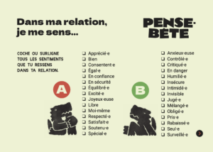 Carte quiz «Dans ma relation je me sens..»