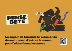 Carte de scénario : Le copain de ton amie lui a demandé de sortir avec d’autres hommes pour l’aider financièrement.