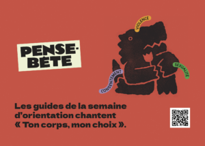 Carte de scénario : Les guides de la semaine d’orientation chantent « Ton corps, mon choix »